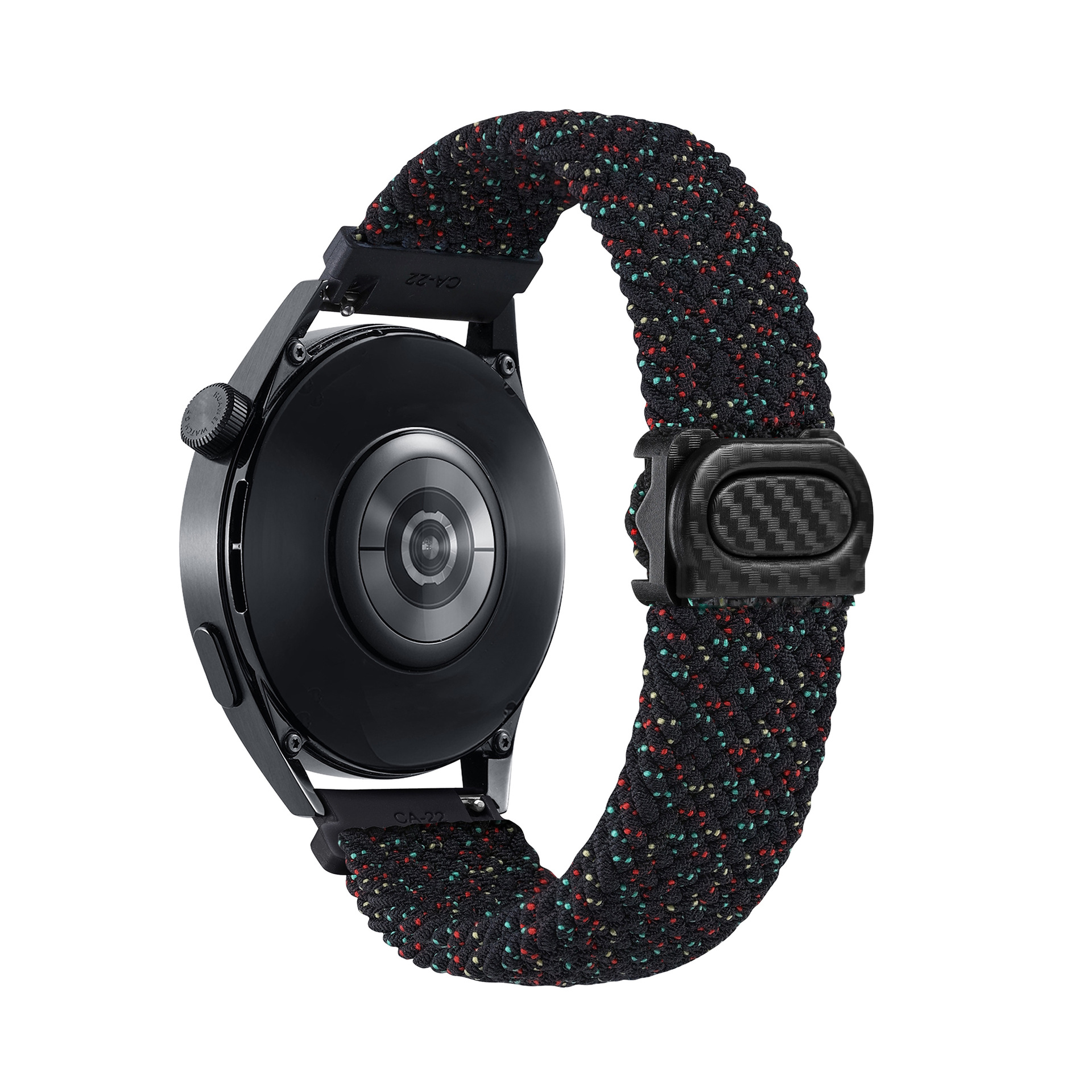 It is suitable for the carbon fiber texture snap braided strap of Samsung watch4657 and the strap of Huawei watch GT345 undefined