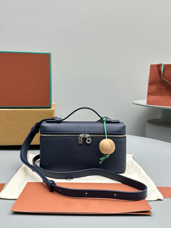オリジナル高級本革レディースバッグ LP19 ペブルドパターンランチボックスバッグシングルショルダークロスボディ多用途レディースバッグ外国貿易輸出|undefined