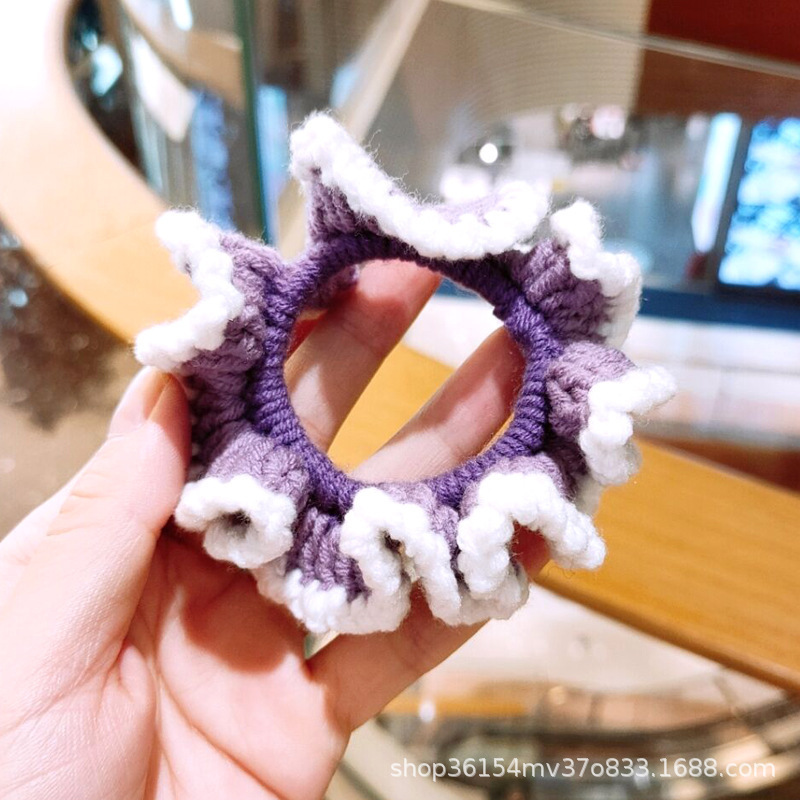 Anillo de intestino grueso de lana púrpura