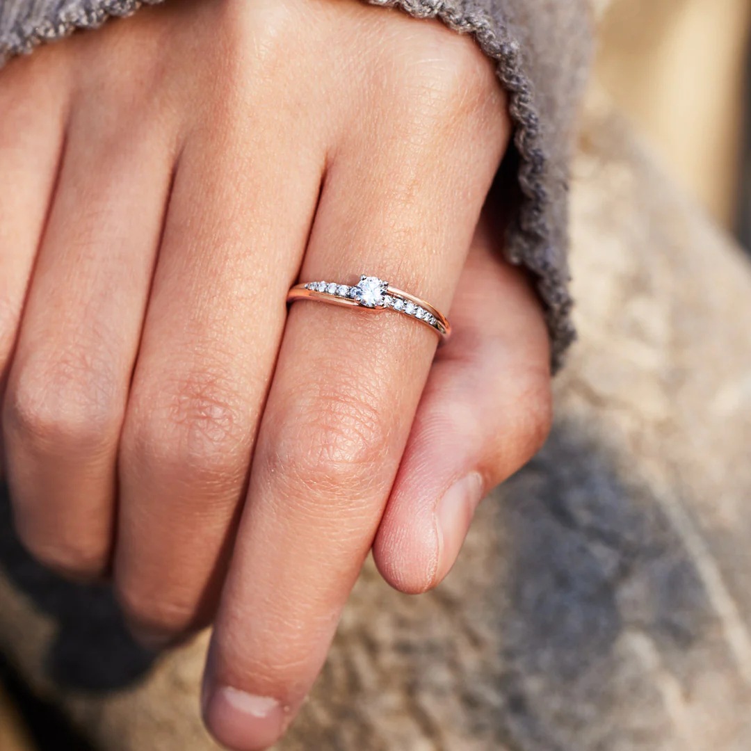 925 Sterling Silver Material Geometric Pattern Women's Gender Plating, Inlay Design 1 Piece 925 Sterling Silver Geometric Zircon Rings