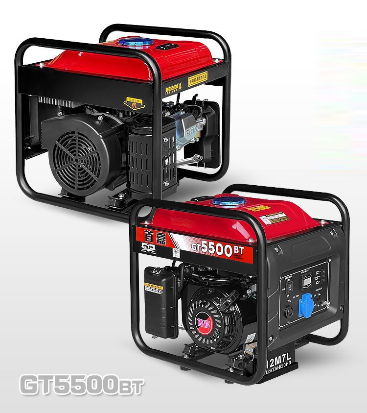Shoujia Gasoline Generator Household 220V Single Phase 3Kw/5Kw/6Kw/8Kw/10Kw 12Kw Three Phase 380V