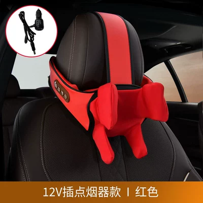 Neck Massager Car Headrest, Headrest - 12v-cigarette-lighter-modelred