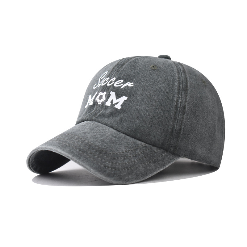 Algodón transfronterizo nuevo lavado con agua viejo sombrero de béisbol de fútbol de alta calidad personalidad al aire libre MM gorra de lengua de pato