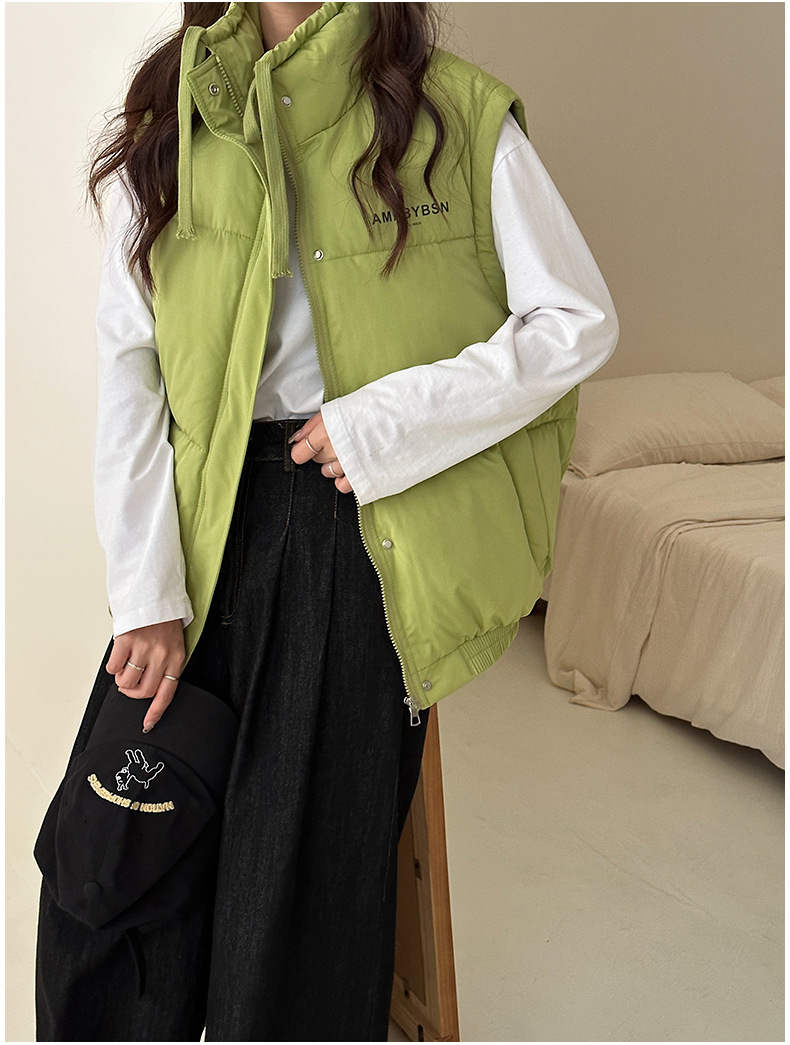 Abnehmbare Ärmel, Männer und Frauen, dickes Winterdesign, Unterhemdweste, für lässige Paare, Daunenjacke aus Baumwolle_voghion.com