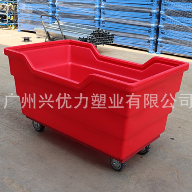 1.3米长针织面料布笼车 /900L配轮子绵化纤布料周转车