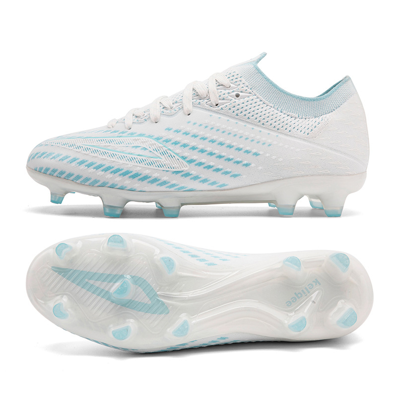 Lingsu Seamless Flyknit Low Top Soccer Shoes For Artificial Grass_voghion.com