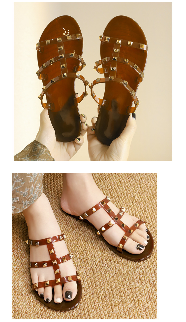 Jelly Heißer verkauf Einfache Mode Kristall Schuhe Kühlen Hausschuhe frauen Sommer_voghion.com