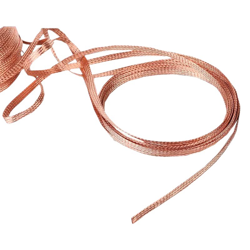 Пятно 1,5 квадратных метров голой медной проволоки заземляющий провод луженая медная ткацкая проволока Различные спецификации медная плетеная лента медная коса