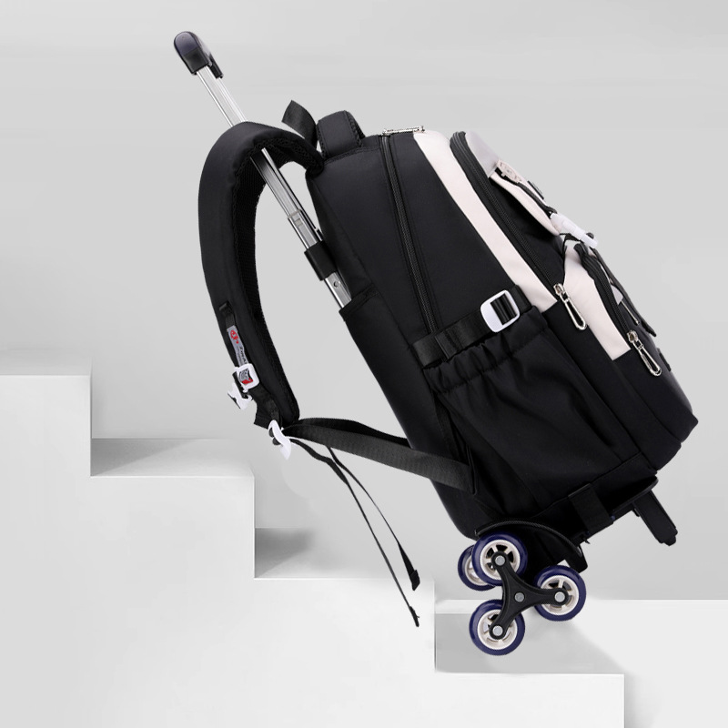 Nueva mochila escolar estilo japonés con gran capacidad, mochila con ruedas informal para estudiantes de primaria, mochila versátil para estudiantes de secundaria