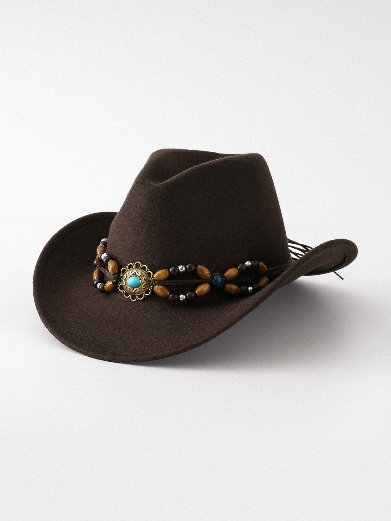Cappello fedora in feltro stile retro britannico a tesa larga_voghion.com