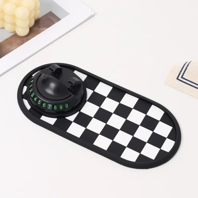 Protection, Manufacturer Wholesale Car Fragrance — Anti-slip mat - oval-white-plaid