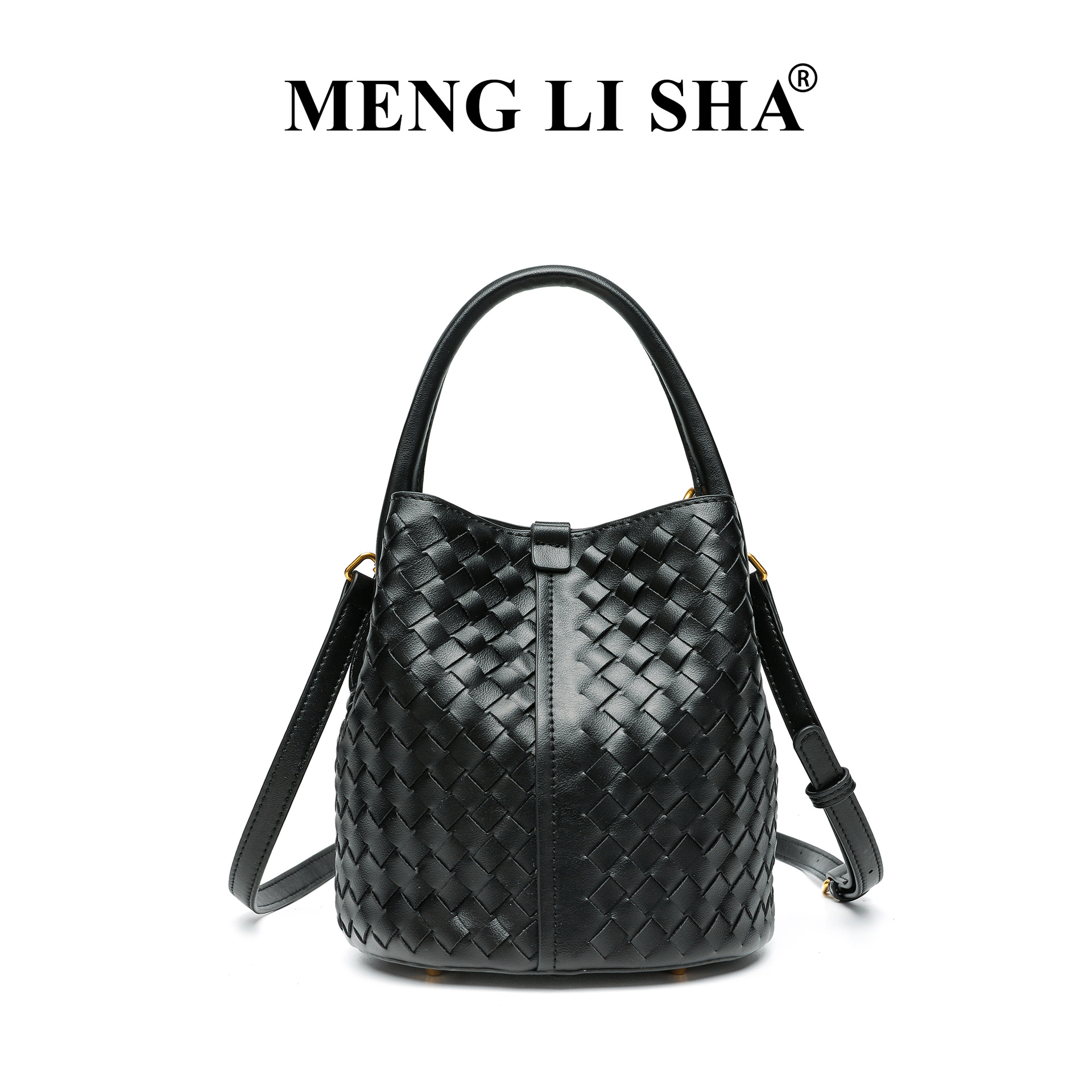 New Niche Handmade Woven Bag for Commuting, Fashionable Versatile Single Shoulder Crossbody Bucket Bag, Personalized Simple Tote Bag