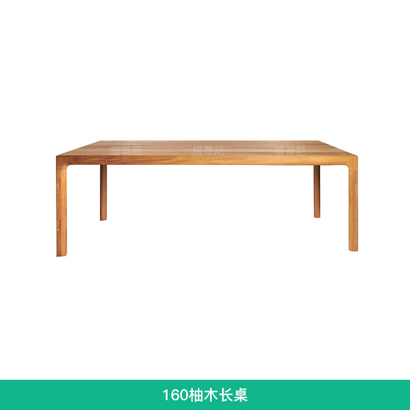 Mesas y sillas de teca para exteriores, muebles de madera anticorrosivos para patio de villa, conjunto de sillas de ratán de madera maciza para ocio al aire libre en hoteles.