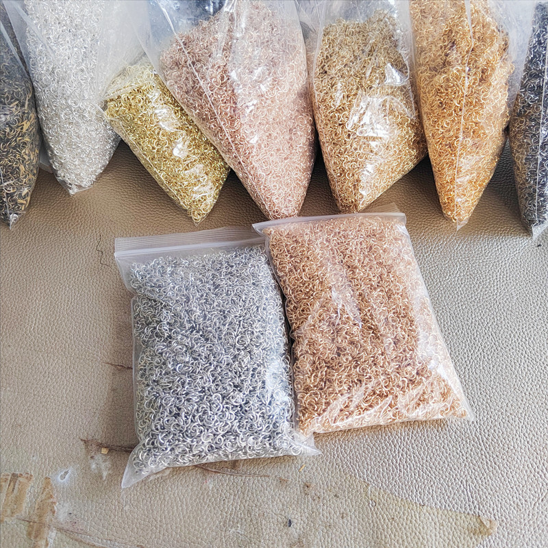 电镀开口圈连接圈饰品配件铁圈手工diy手链项链金色银色手工DIY