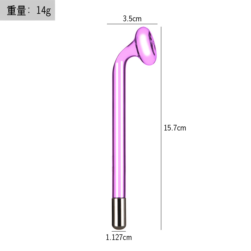 Instrumento de electroterapia de alta frecuencia accesorios de instrumentos de belleza luz roja luz púrpura luz azul electroterapia varilla electroterapia peine tubo de vidrio accesorios