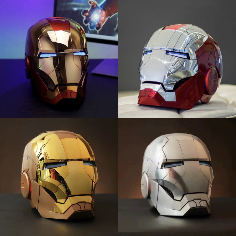 Iron Man Mk5 Helmet Jarvis 1:1 Collectible Wearable Mask Voice-Controlled 3-in-1 Light-Up Opening and Closing Iron Man Mk5 Helmet Jarvis 1:1 Collectible Wearable Mask Voice-Controlled 3-in-1 Light-Up Opening and Closing
