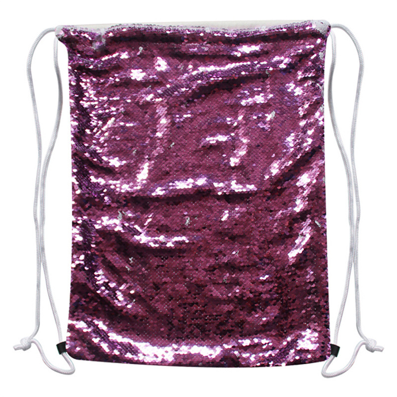 Transferencia Térmica de impresión bolsa cordón lentejuelas mágicas DIY creativo personalizado consumibles en blanco al por mayor