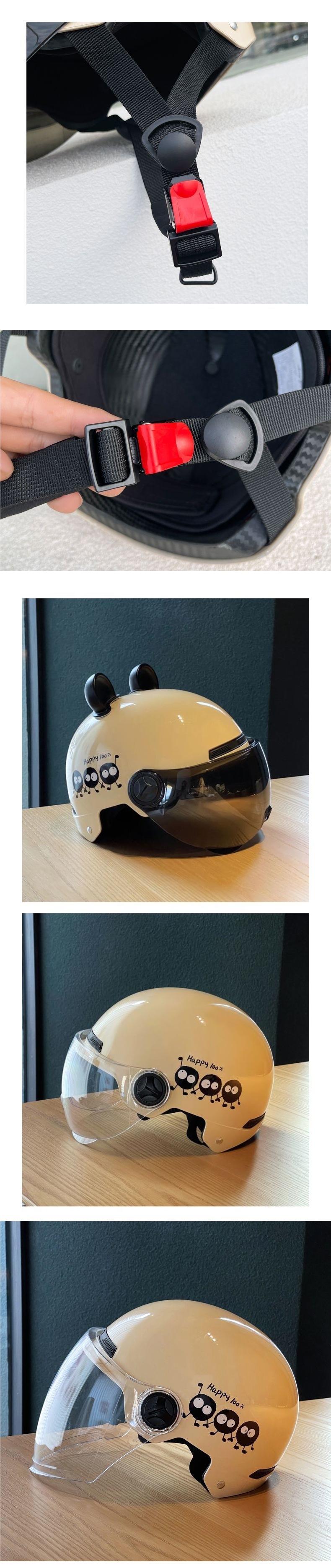 3C Certified Electric Motorcycle Helmet Sunscreen Half Helmet