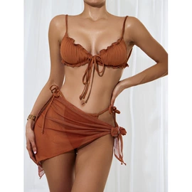 比基尼;连体泳衣;三件套泳装