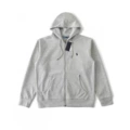 Zipper sweatshirt-grey-black label