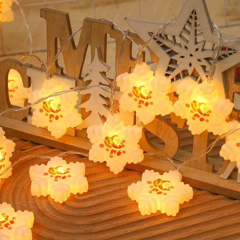 2025 nueva decoración navideña de luces de color cadena de lámparas al aire libre impermeable decoración de ventanas de iluminación atmósfera de lámparas de luz