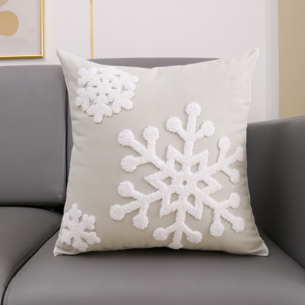Christmas Snowflake Pillow Cover