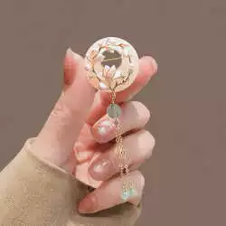 Защитный амулет, пряжка, высококлассная брошь, булавка с кисточками, чонсам, декоративная лацканная булавка, китайский стиль, качественный стиль
