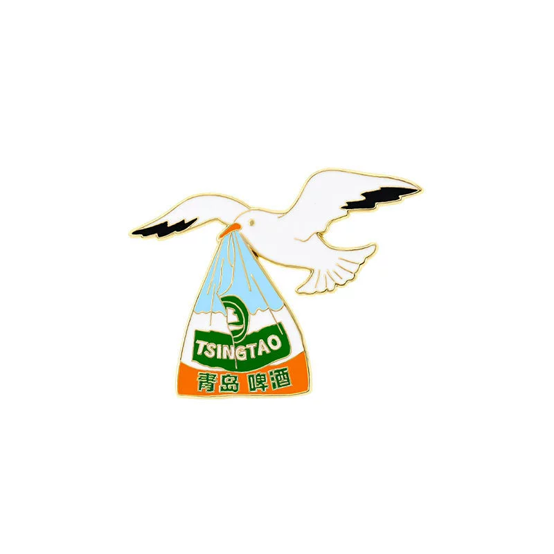 Qingdao Cultural and Creative Refrigerator Magnet Metal Magnetic Sticker Beer Festival May 4th Square Zhanqiao City Refrigerator Magnet Cultural and Creative