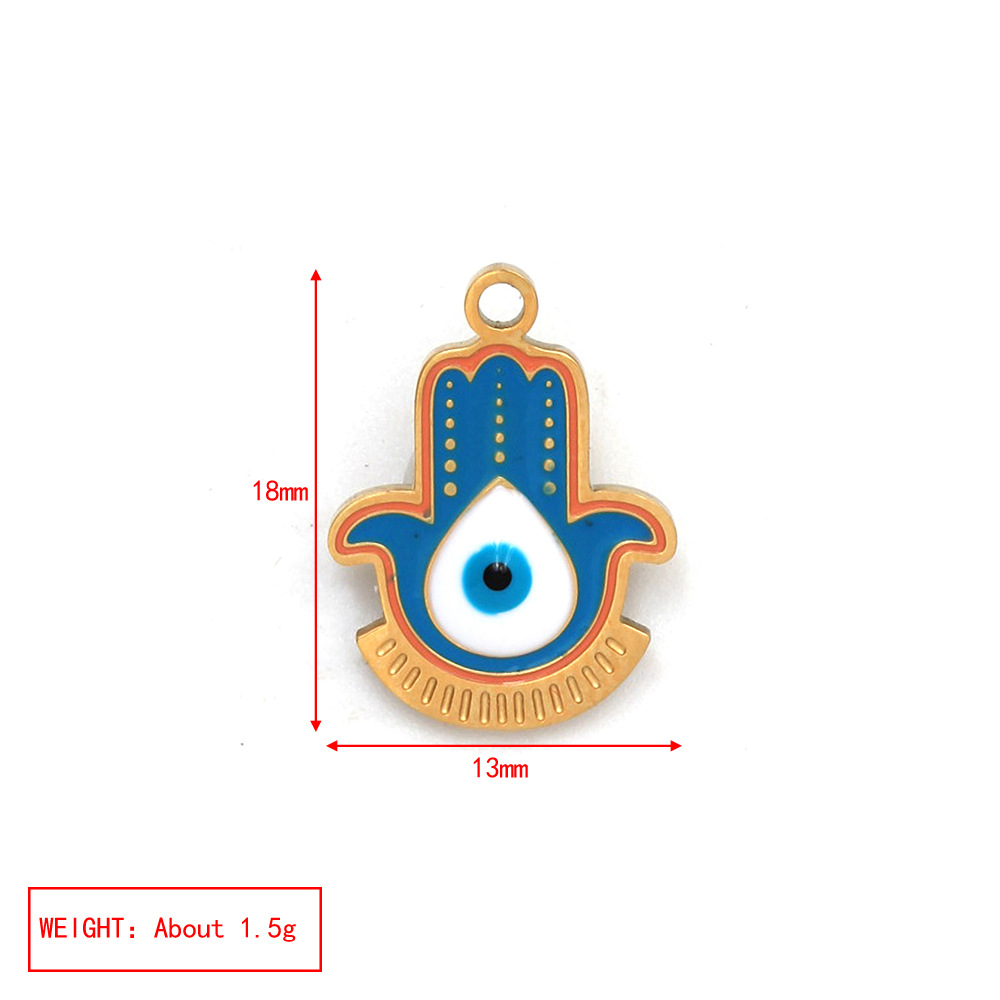 1 Pieza Acero Inoxidable 304 Ojo Del Diablo Palma Colgante display picture 4