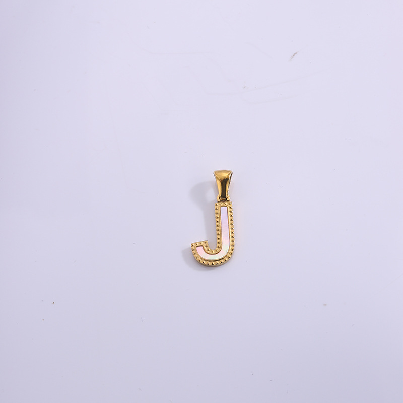 Nuevo caliente 26 letras inglesas collar pulsera colgante de acero titanio personalidad letras goteando accesorios colgante