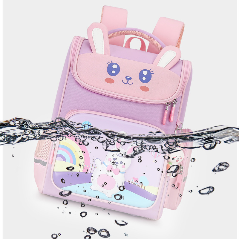 Peces naturales niños y niñas Grado 2-5 Escuela Primaria mochila de reducción de carga ligero de gran capacidad de entrega Linda mochila de una sola pieza