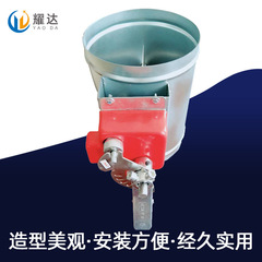 廠家鍍鋅鋼板手動圓形70°風量調節閥排煙螺旋風管圓形消防防火閥