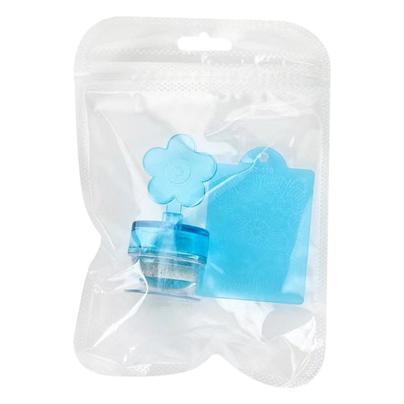 Sello de silicona de uñas transfronteriza traje sello de cristal transparente aceite de impresión sello totalmente transparente cabeza sello francés herramienta