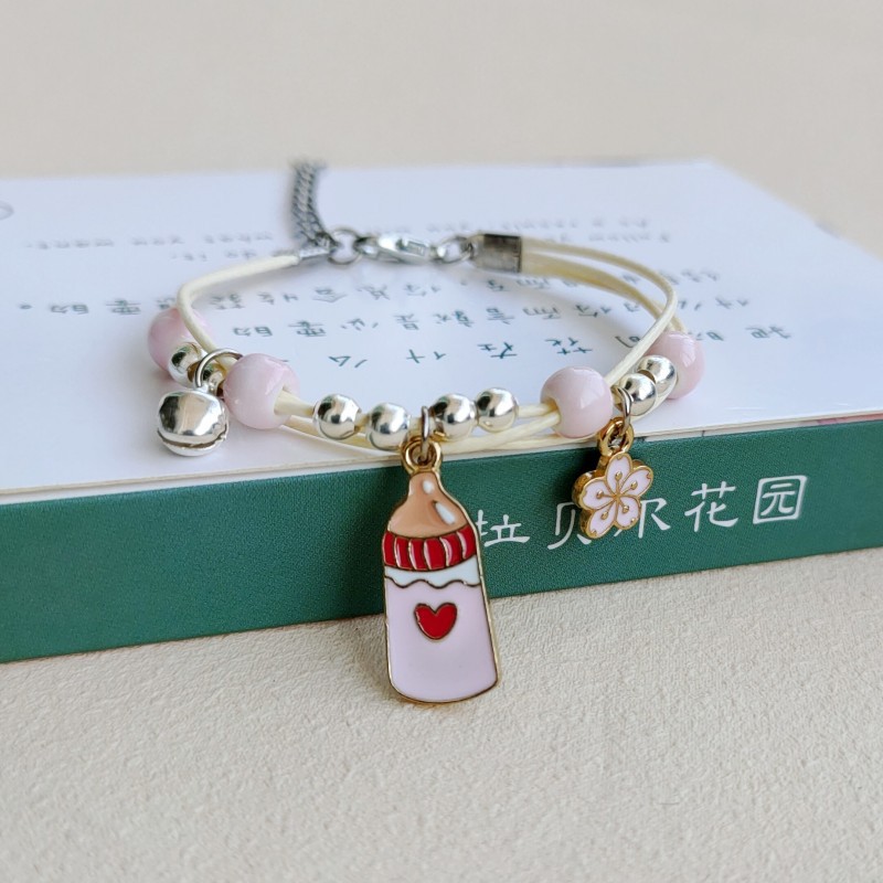 1 Piece Cartoon Style Flower Mixed materials Womenu0027S Bracelets