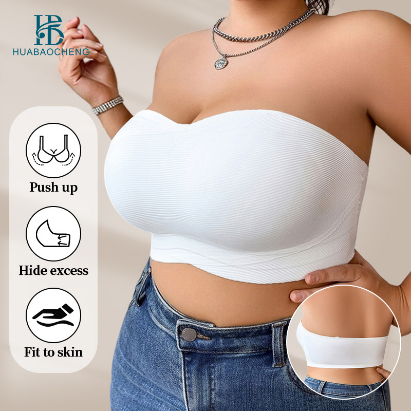 Cross-Border Export Large Size Women's Intimates Seamless Push-Up Anti-Sagging Big Breast Bra Fat mm Big Breast Bra Customization