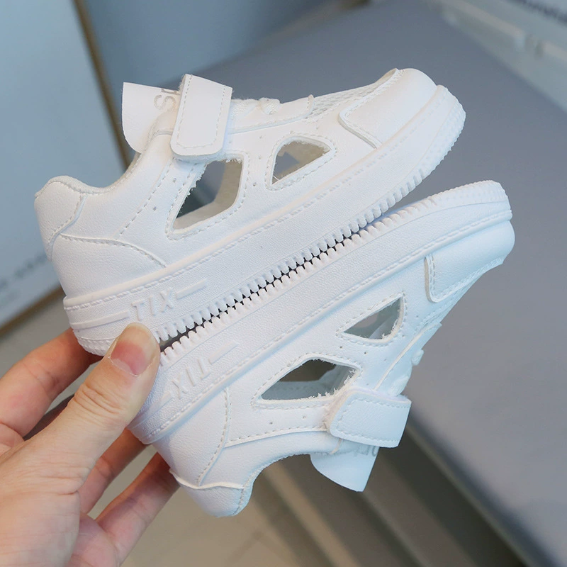 Children's Sports Sneakers (boys), White Soft-Sole Casual Shoes, Sizes 21–38 (14–22.5 cm)