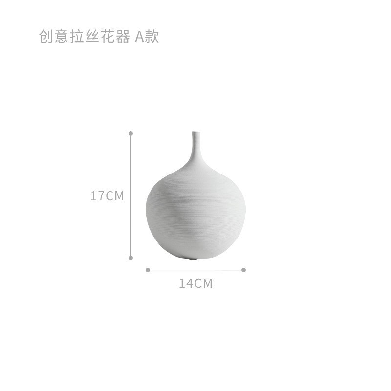 Beihanmei Jingdezhen jarrón de cerámica cepillado hecho a mano retro wabi-ji sala de estar del hogar decoración de Morandi