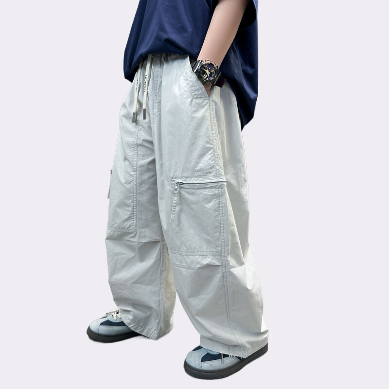 男児の夏の薄手2025新型子供の夏のズボンの大きい子供の夏服のズボンはゆったりしていてかっこいいです。|undefined