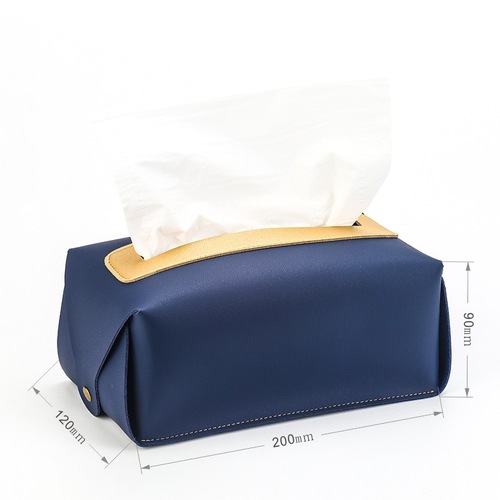 Paper car tissue bag PU leather thickened waterproof home storage tissue box tissue bag wholesale