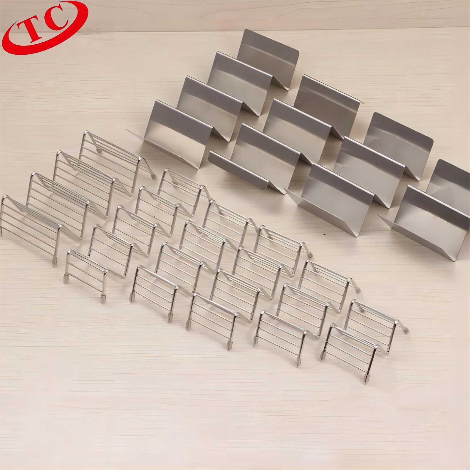 Suministro directo de fábrica Amazon transfronterizo de acero inoxidable mexicano Pancake tacoholder Pancake rack al por mayor