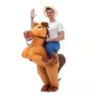 Annual Meeting Stage Costume Costume Horseback Riding Funny Cartoon Doll Suit Suit Frog Performance Doll Dinosaur Inflatable Suit
