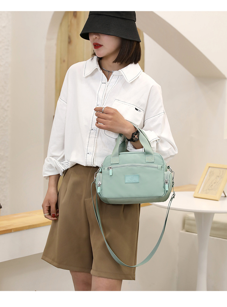 New cross-border women's bag, large-capacity waterproof crossbody bag, simple and fashionable handbag, nylon women's bag, mom bag undefined