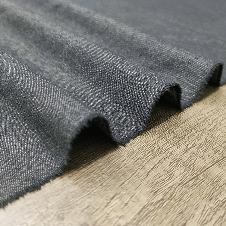 Tejido de poliéster de alta calidad 215gsm estirable imitación de denim