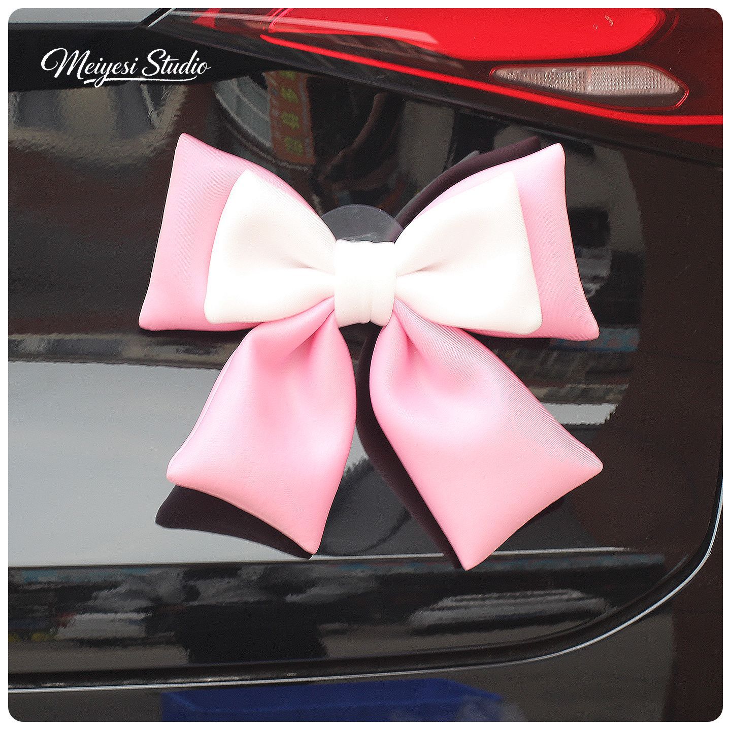 Auto pegatinas de automóviles arco decoración baúl motocicleta eléctrica colgante accesorios de cola muñeca muñeca
