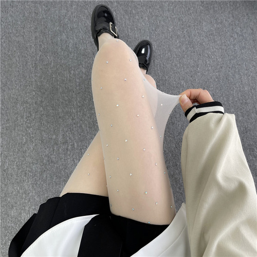 Heat Embroidered Lace Black Stockings Sexy Thin Summer Women Nightclub Dance Large Size Wholesale Pantyhose Nightclub Style