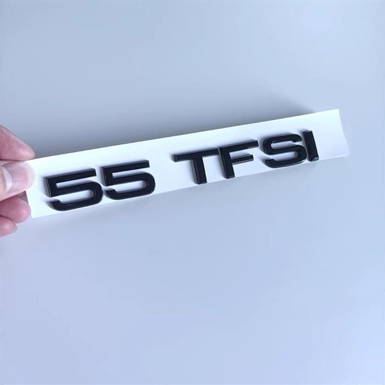 Audi A3 A5 A7 black rear emblem, rear lettering, 45 four-wheel drive, engine displacement lettering, grille emblem, four-ring emblem, modification