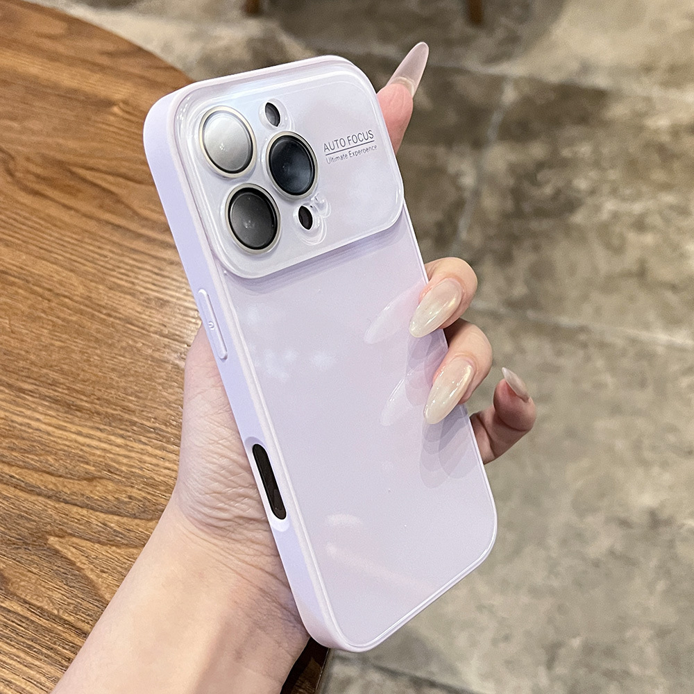 亮面钢化玻璃适用iPhone17手机壳大视窗全包镜头苹果16防摔保护套