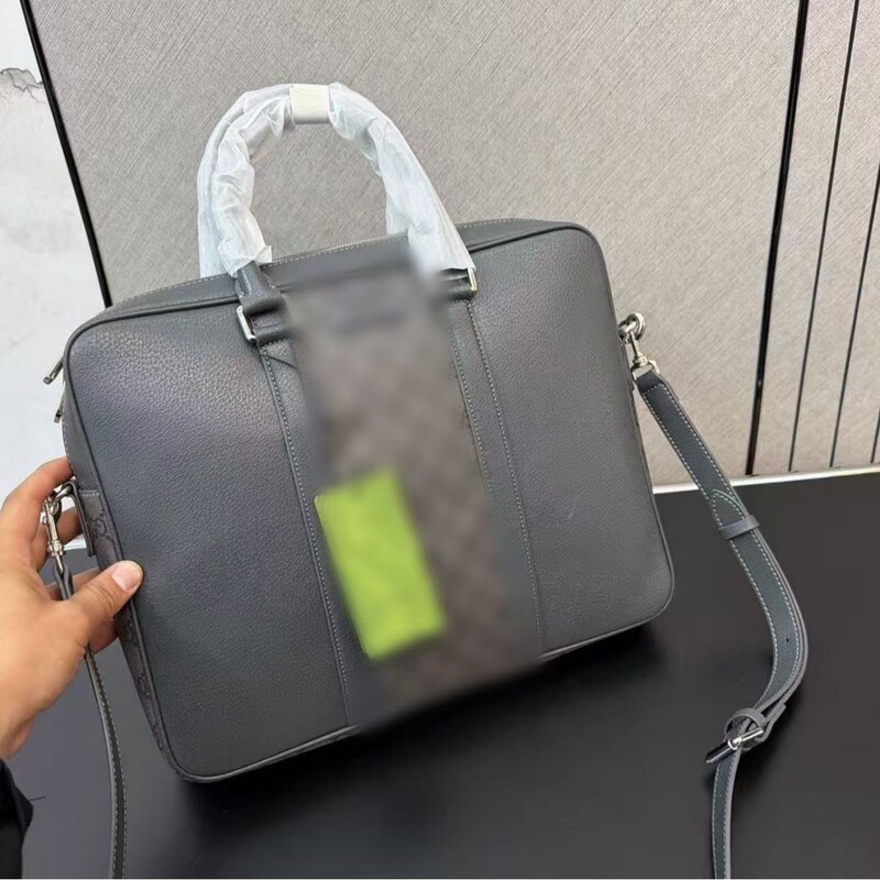 New Men's Briefcase, Shoulder Bag, Black Floral Computer Bag, Commuter Business Crossbody Bag, Gucci New Men's Briefcase, Shoulder Bag, Black Floral Computer Bag, Commuter Business Crossbody Bag, Gucci