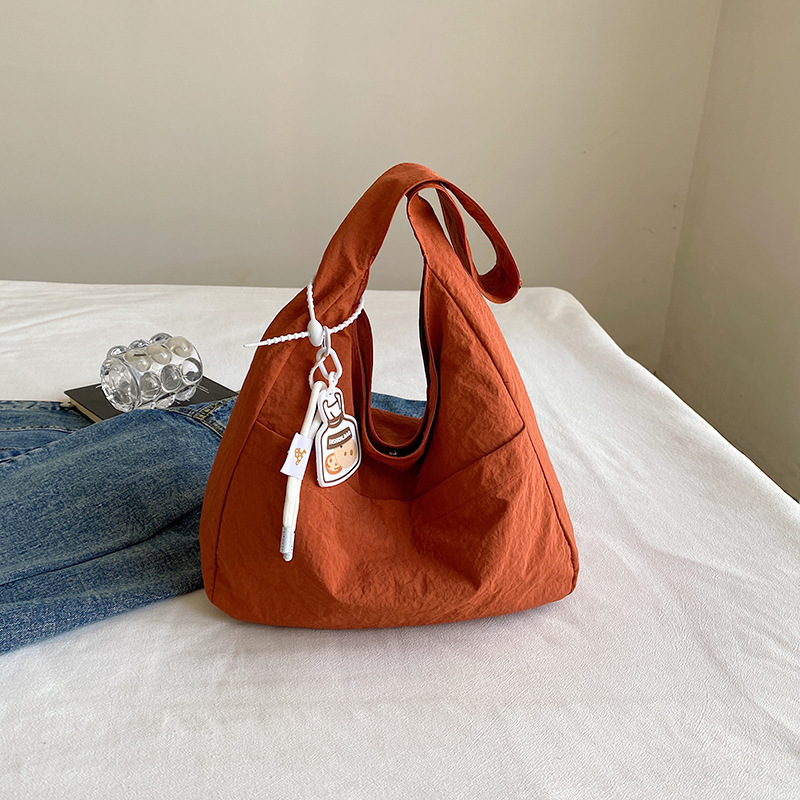 Bolsa de lona coreana ins2024 verano nueva moda ocio bolso de hombro para estudiantes universitarios