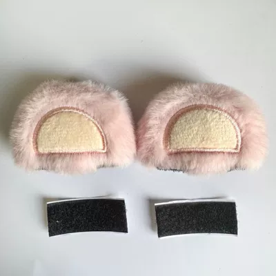 Ears Electric Car Motorcycle Accessories: Motosiklet dəbilqələri - strawberry-bear-light-pink